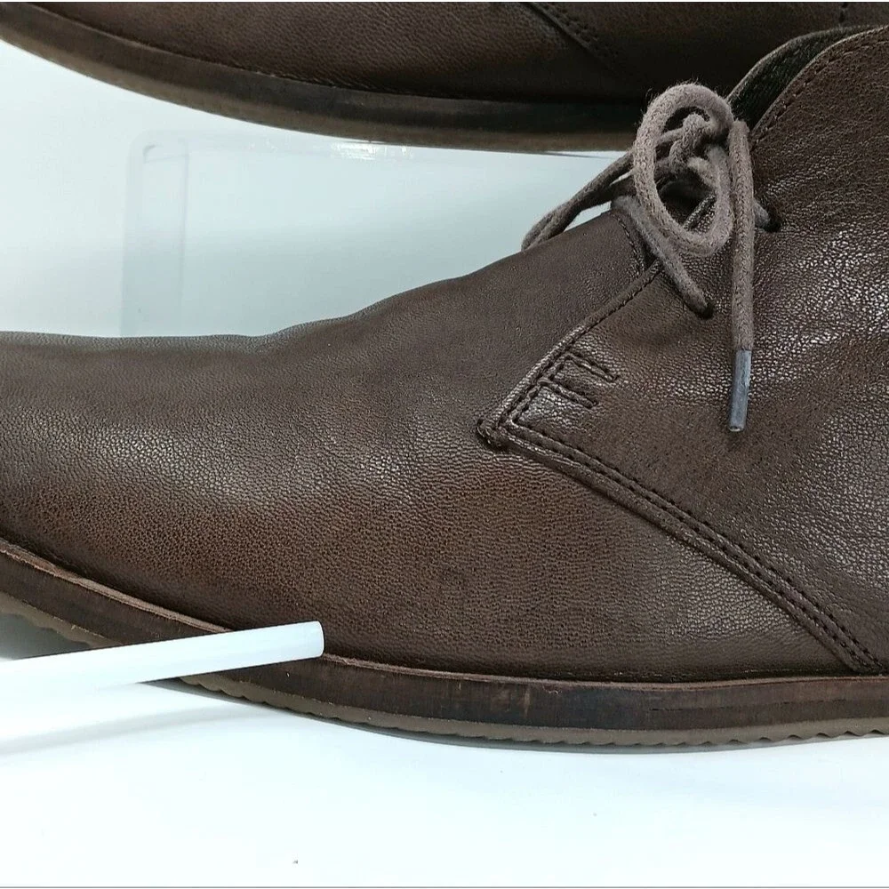 BEN SHERMAN Men’s Brown Leather Chukka Boots Size 13 Classic Casual